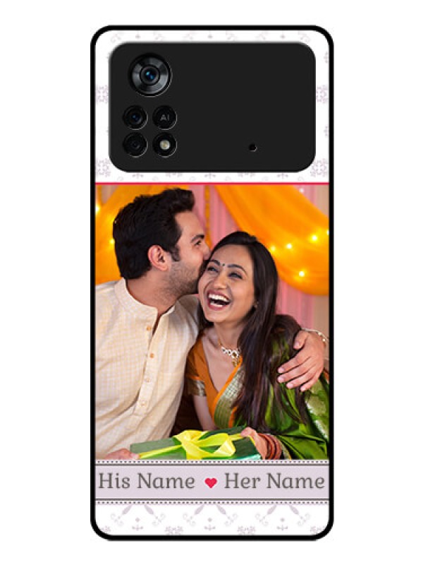 Custom Poco X4 Pro 5G Custom Glass Mobile Case - with Photo and Ethnic Design