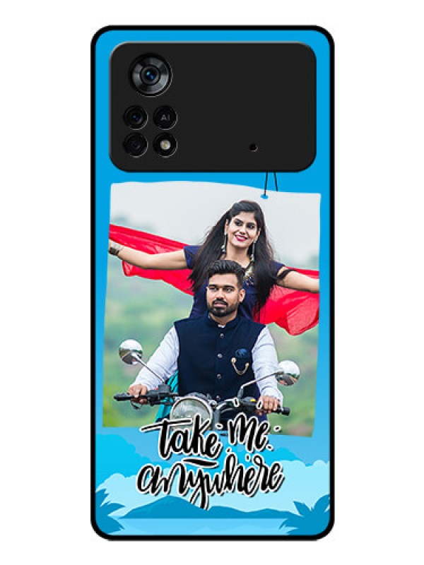 Custom Poco X4 Pro 5G Custom Glass Mobile Case - Traveller Design