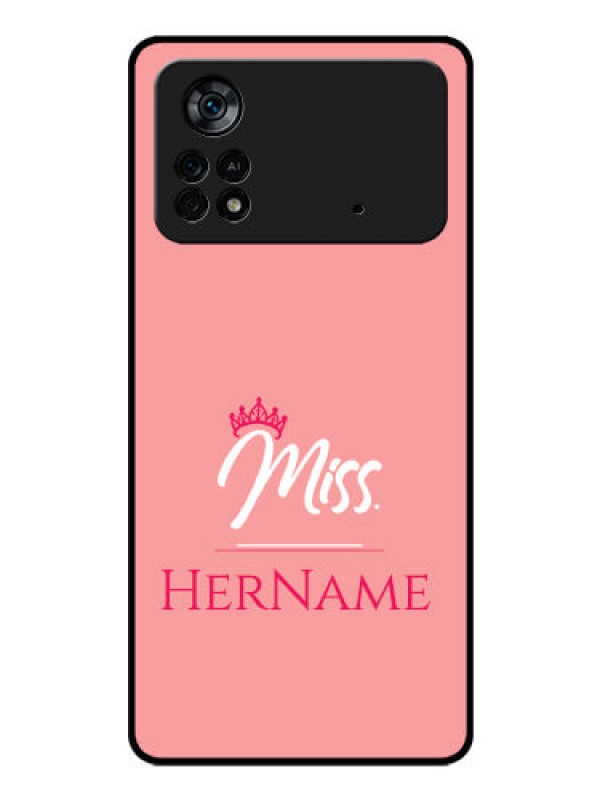 Custom Poco X4 Pro 5G Custom Glass Phone Case Mrs with Name