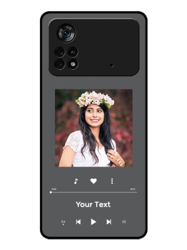Custom Poco X4 Pro 5G Custom Glass Mobile Case - Play The Music Design