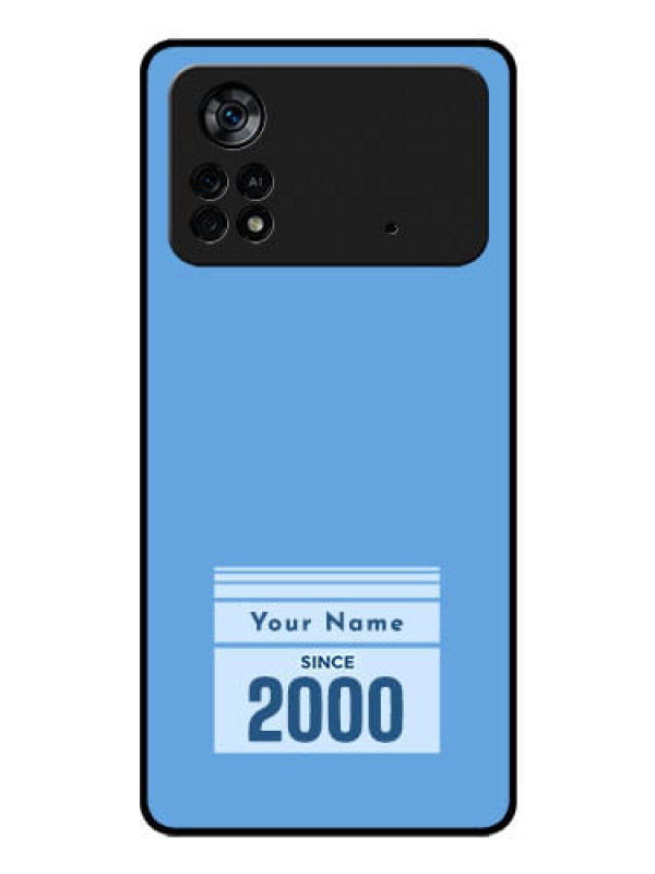 Custom Poco X4 Pro 5G Custom Glass Mobile Case - Custom Year of birth Design