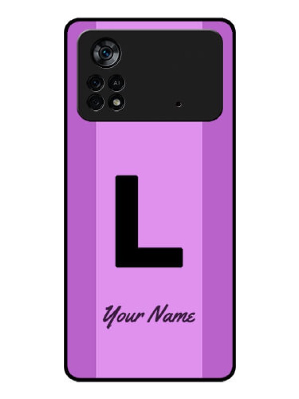 Custom Poco X4 Pro 5G Custom Glass Phone Case - Tricolor custom text Design