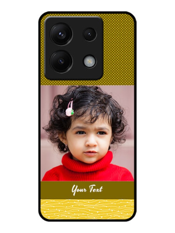 Custom Poco X6 5G Custom Glass Phone Case - Simple Green Color Design