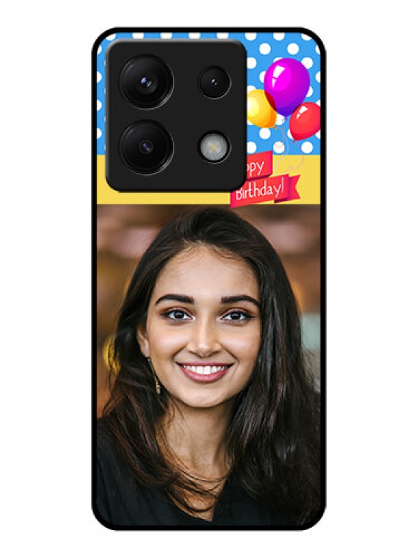 Custom Poco X6 5G Custom Glass Phone Case - Happy Birthday Design