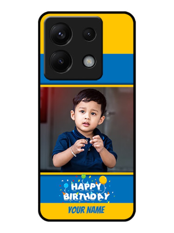Custom Poco X6 5G Custom Glass Phone Case - Birthday Wishes Design