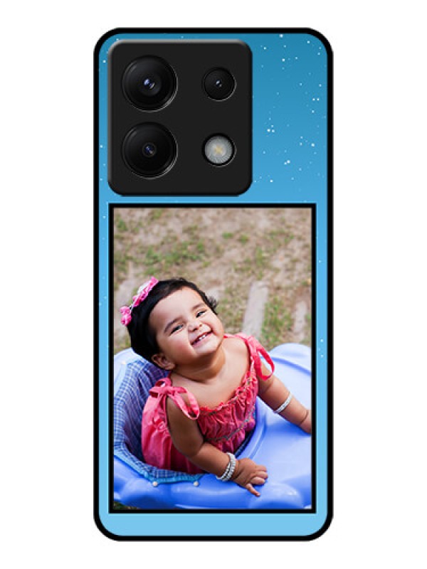 Custom Poco X6 5G Custom Glass Phone Case - Wave Pattern Colorful Design