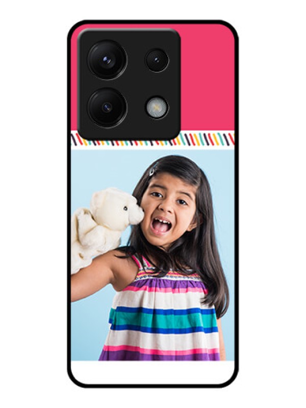 Custom Poco X6 5G Custom Glass Phone Case - Line Art Design