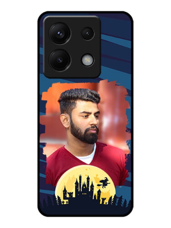 Custom Poco X6 5G Custom Glass Phone Case - Halloween Witch Design