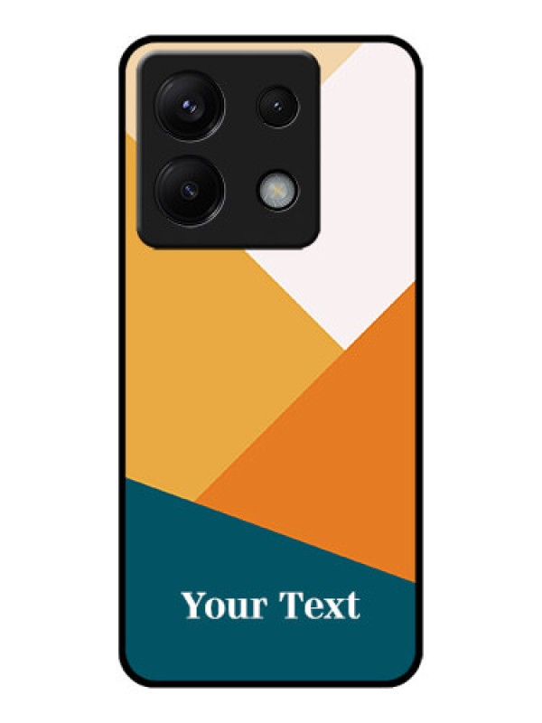 Custom Poco X6 5G Custom Glass Phone Case - Stacked Multi - Colour Design