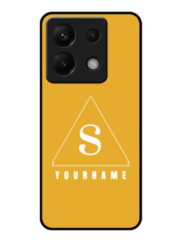 Custom Poco X6 5G Custom Glass Phone Case - Simple Triangle Design