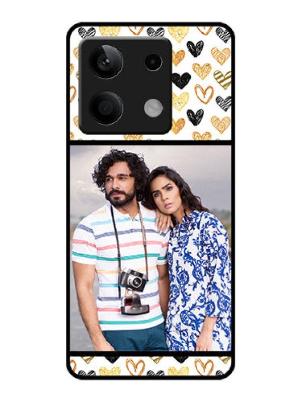 Custom Poco X6 Neo 5G Custom Glass Phone Case - Love Symbol Design
