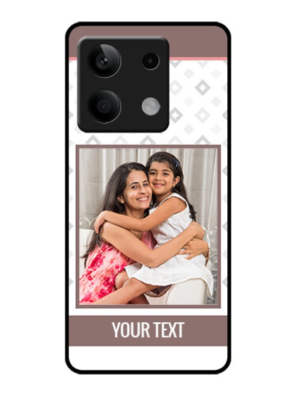 Custom Poco X6 Neo 5G Custom Glass Phone Case - Simple Diamond Design