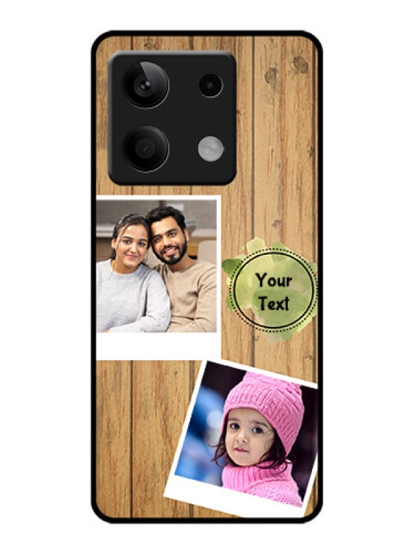 Custom Poco X6 Neo 5G Custom Glass Phone Case - Wooden Texture Design