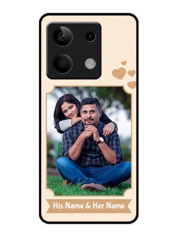Custom Poco X6 Neo 5G Custom Glass Phone Case - With Confetti Love Design