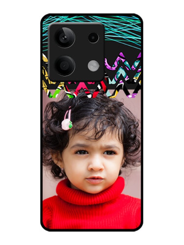 Custom Poco X6 Neo 5G Custom Glass Phone Case - Neon Abstract Design