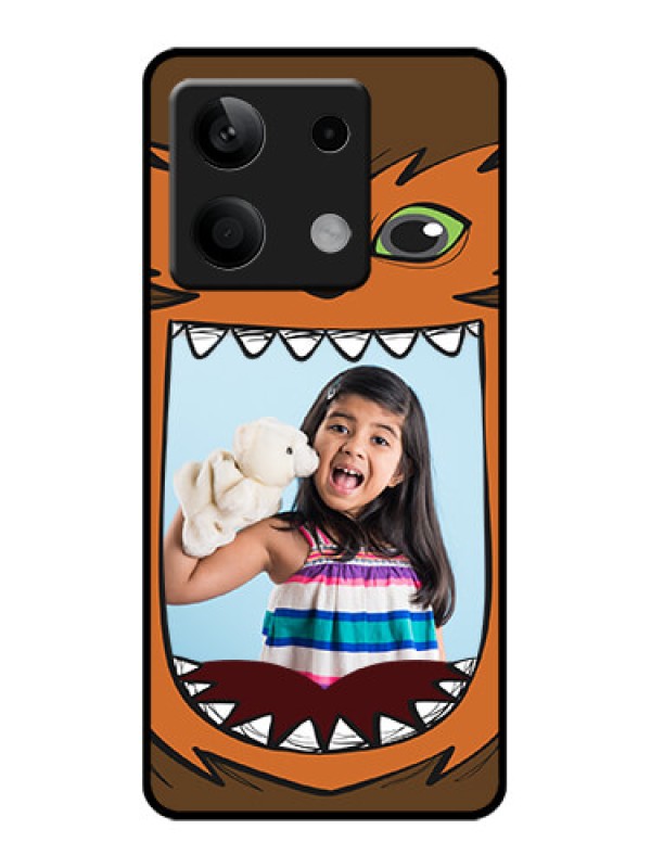 Custom Poco X6 Neo 5G Custom Glass Phone Case - Owl Monster Back Case Design