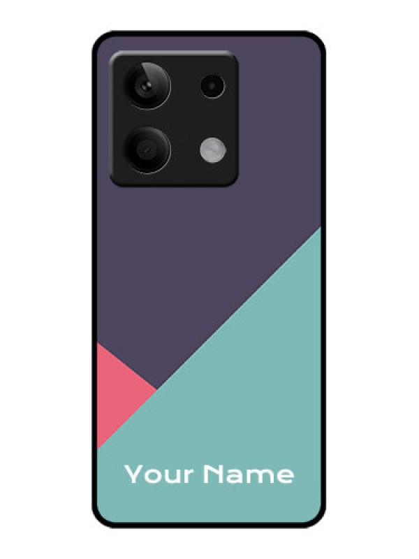 Custom Poco X6 Neo 5G Custom Glass Phone Case - Tri Color Abstract Design