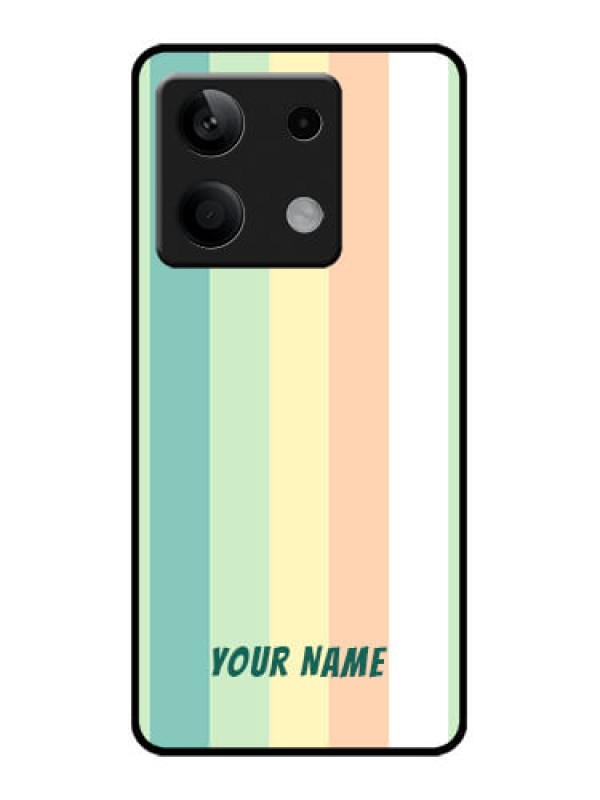 Custom Poco X6 Neo 5G Custom Glass Phone Case - Multi - Colour Stripes Design