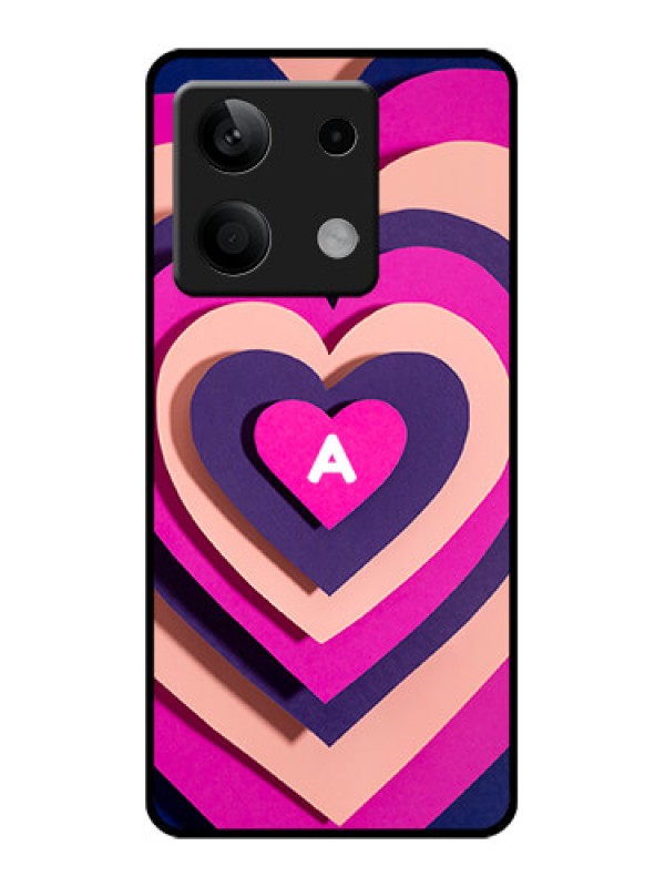 Custom Poco X6 Neo 5G Custom Glass Phone Case - Cute Heart Pattern Design