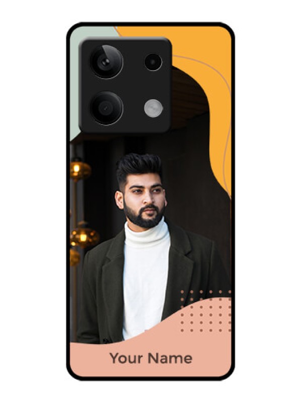 Custom Poco X6 Neo 5G Custom Glass Phone Case - Tri - Coloured Overlay Design