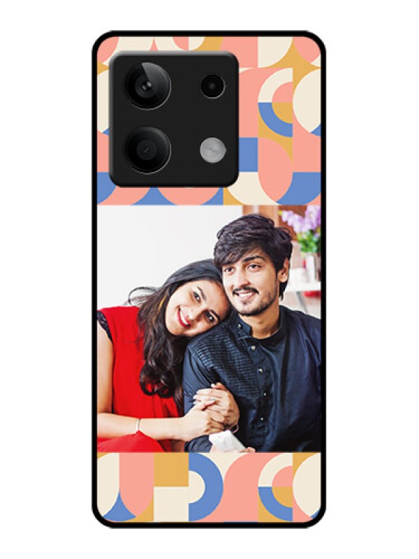 Custom Poco X6 Neo 5G Custom Glass Phone Case - Semi - Circle Maze Pattern Design