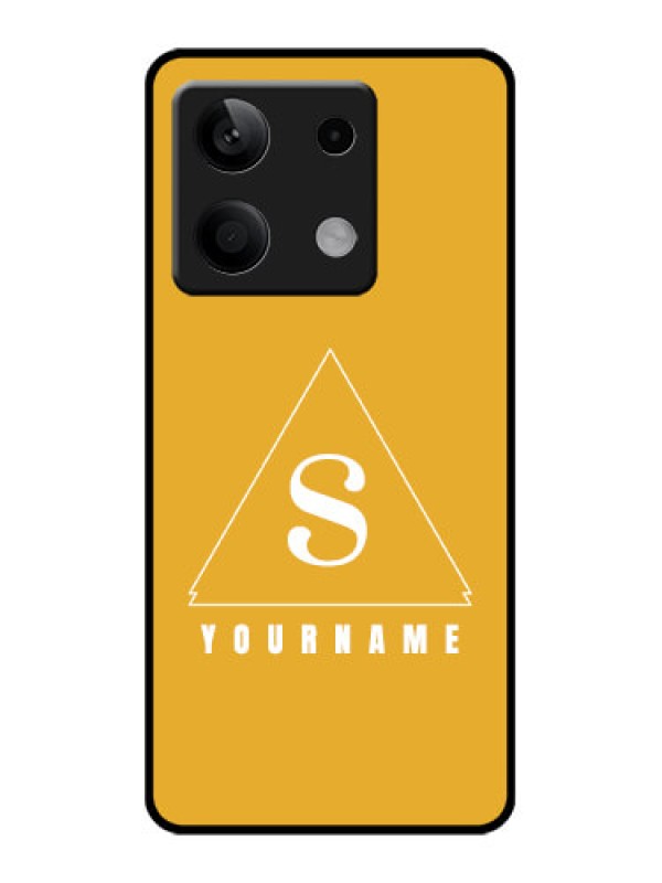 Custom Poco X6 Neo 5G Custom Glass Phone Case - Simple Triangle Design