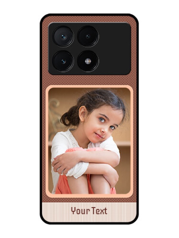 Custom Poco X6 Pro 5G Custom Glass Phone Case - Simple Pic Upload Design