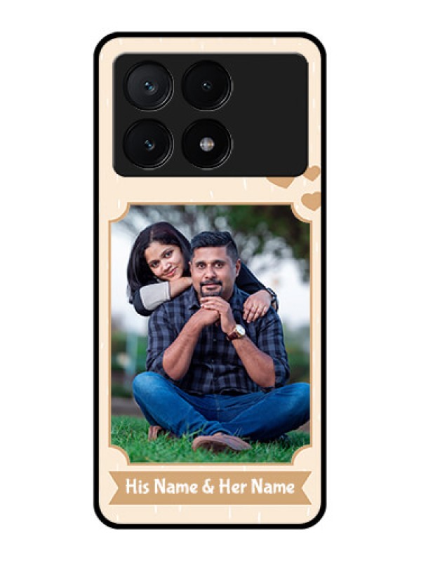 Custom Poco X6 Pro 5G Custom Glass Phone Case - With Confetti Love Design