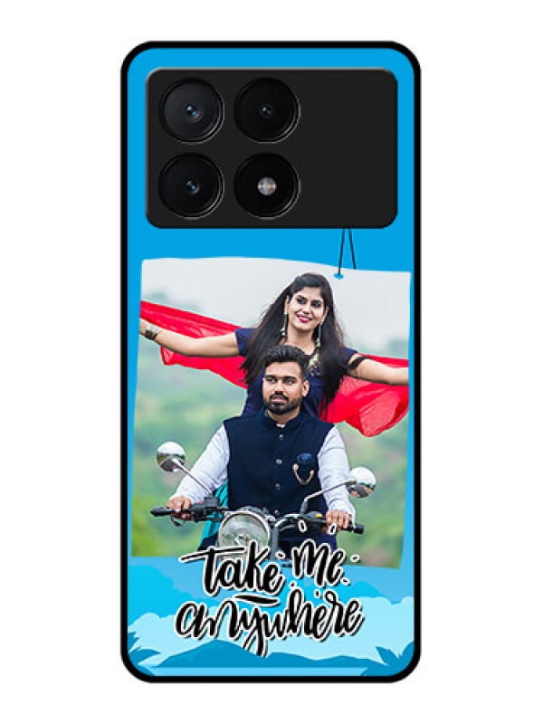 Custom Poco X6 Pro 5G Custom Glass Phone Case - Traveller Design