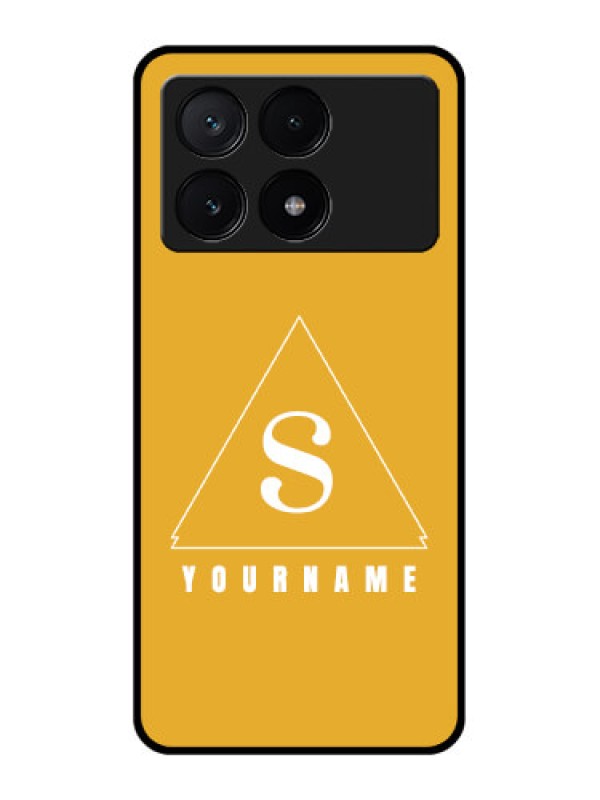 Custom Poco X6 Pro 5G Custom Glass Phone Case - Simple Triangle Design