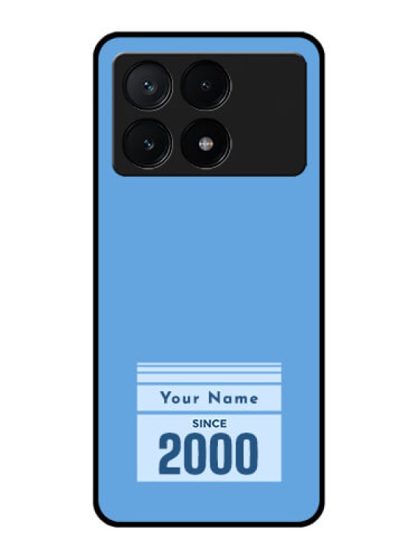 Custom Poco X6 Pro 5G Custom Glass Phone Case - Custom Year Of Birth Design