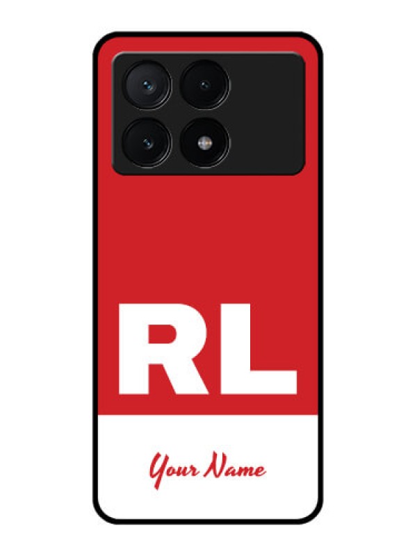 Custom Poco X6 Pro 5G Custom Glass Phone Case - Dual Tone Custom Text Design