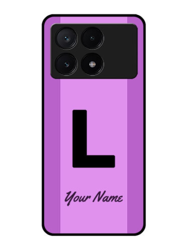 Custom Poco X6 Pro 5G Custom Glass Phone Case - Tricolor Custom Text Design