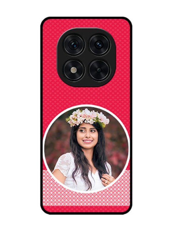 Custom Poco X7 5G Custom Glass Phone CasePink Color Pattern Design