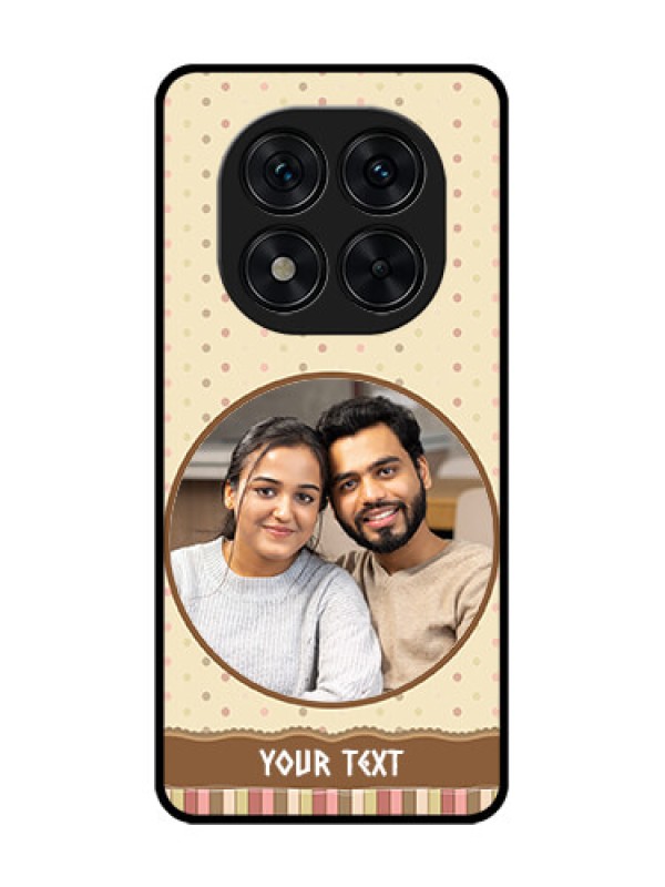 Custom Poco X7 5G Custom Glass Phone CaseBrown Dotted Mobile Case Design