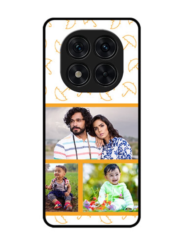 Custom Poco X7 5G Custom Glass Phone CaseYellow Pattern Design