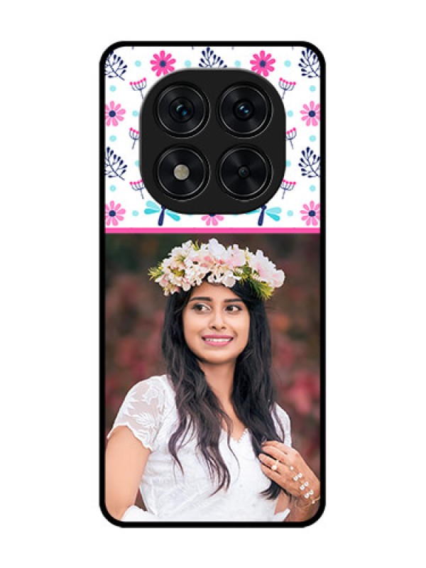 Custom Poco X7 5G Custom Glass Phone CaseColorful Flower Design