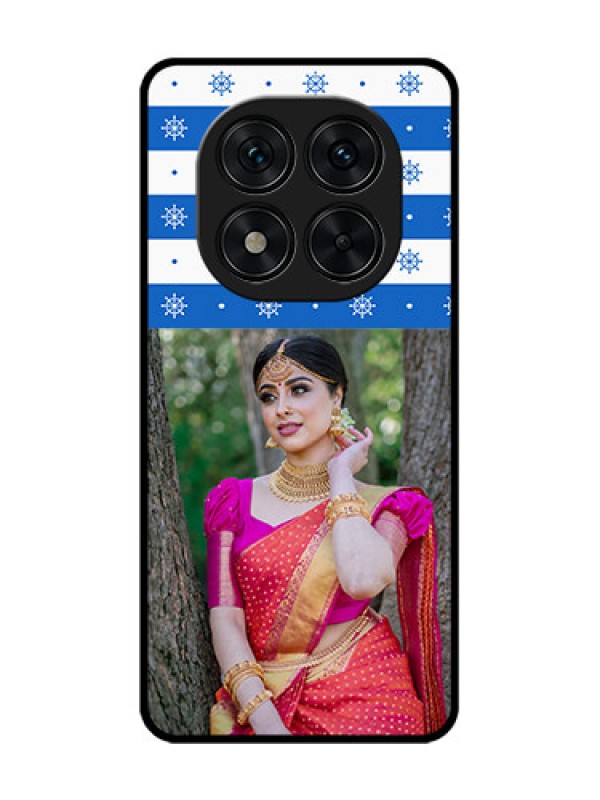 Custom Poco X7 5G Custom Glass Phone CaseSnow Pattern Design