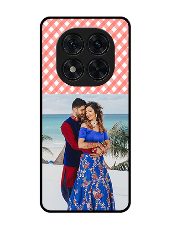 Custom Poco X7 5G Custom Glass Phone CasePink Pattern Design