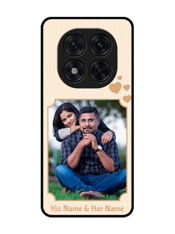 Custom Poco X7 5G Custom Glass Phone CaseWith Confetti Love Design