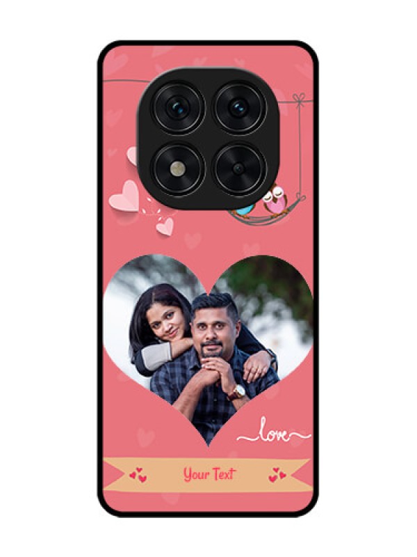 Custom Poco X7 5G Custom Glass Phone CasePeach Color Love Design