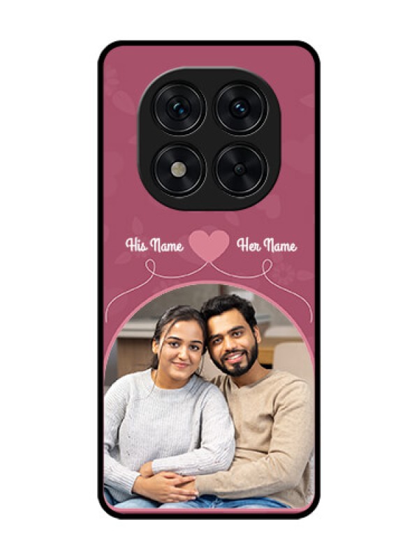 Custom Poco X7 5G Custom Glass Phone CaseLove Floral Design