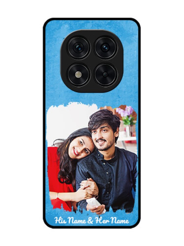 Custom Poco X7 5G Custom Glass Phone Case - Blue Color Vintage Design