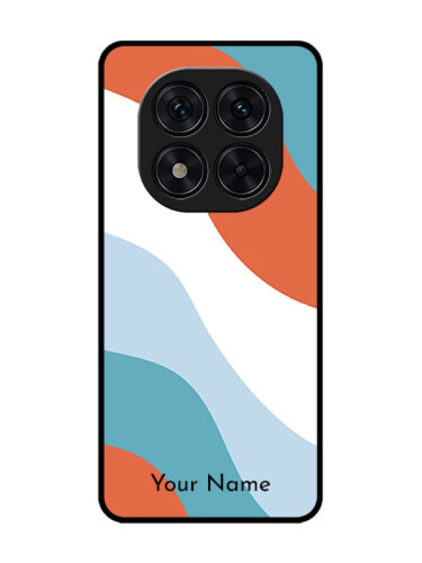 Custom Poco X7 5G Custom Glass Phone CaseColoured Waves Design