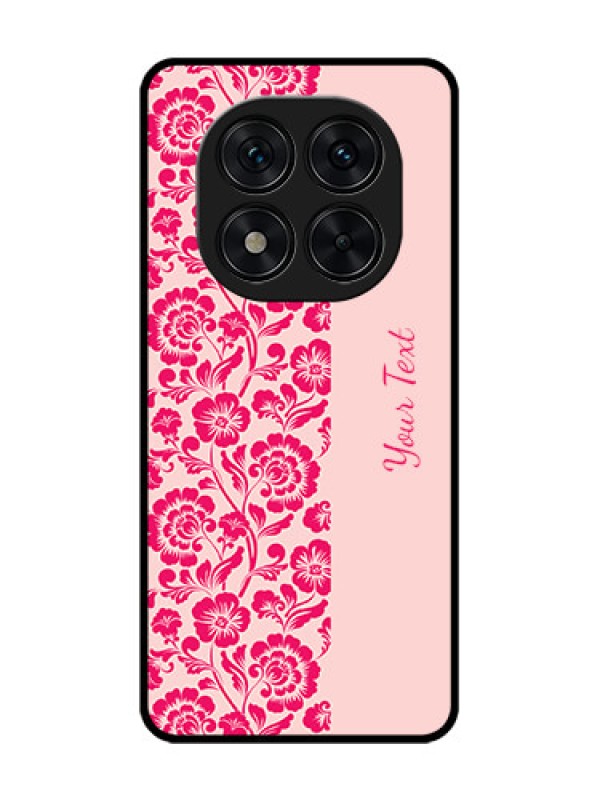 Custom Poco X7 5G Custom Glass Phone CaseAttractive Floral Pattern Design