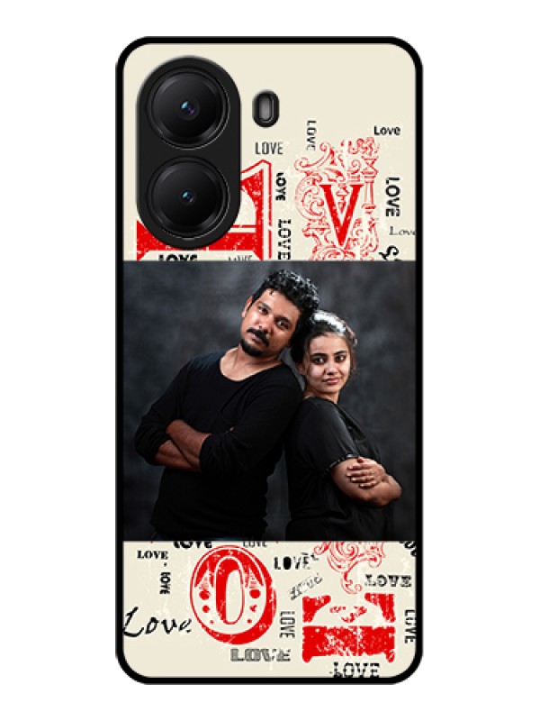 Custom Poco X7 Pro 5G Custom Glass Phone Case - Trendy Love Design Case