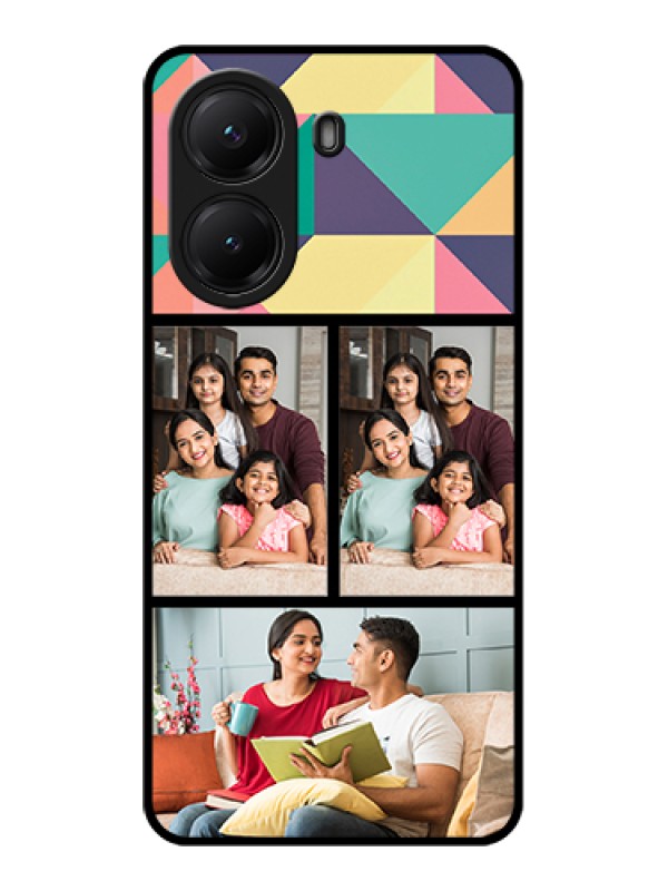 Custom Poco X7 Pro 5G Custom Glass Phone Case - Bulk Pic Upload Design