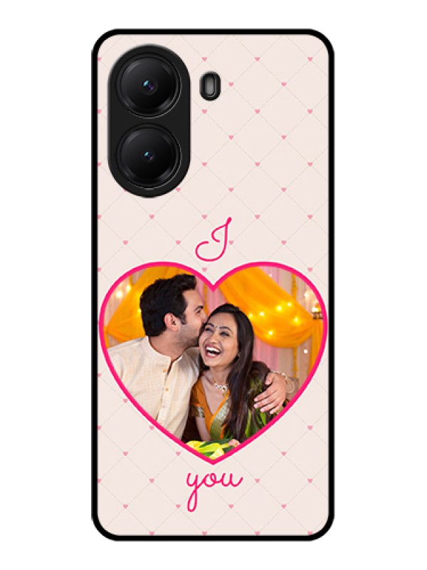 Custom Poco X7 Pro 5G Custom Glass Phone Case - Heart Shape Design