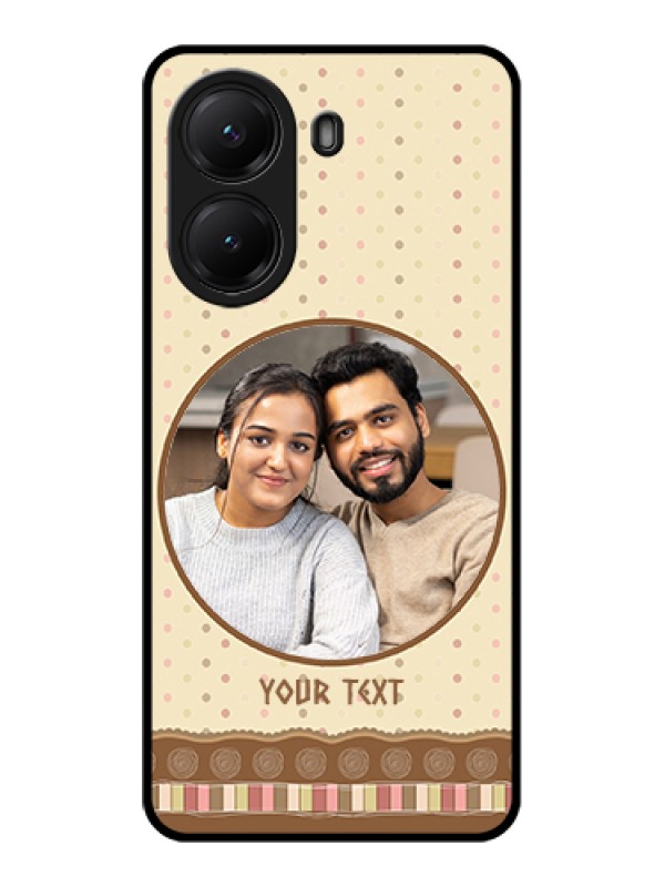 Custom Poco X7 Pro 5G Custom Glass Phone Case - Brown Dotted Mobile Case Design