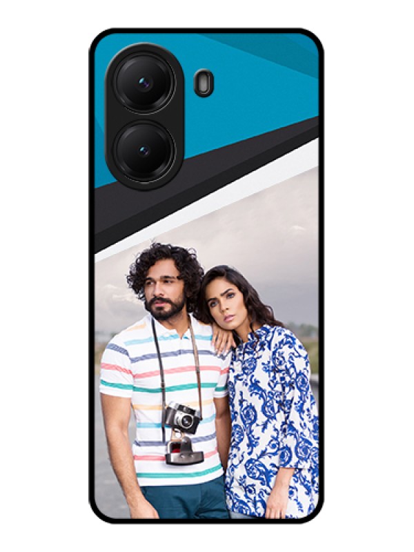 Custom Poco X7 Pro 5G Custom Glass Phone Case - Simple Pattern Photo Upload Design